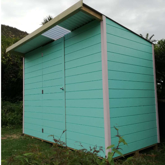 Garden shed a back of property